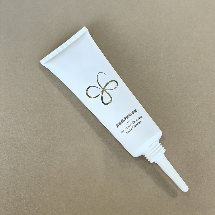 120ml 4 oz White PE Plastic Tube With Pointed Nozzle Cap