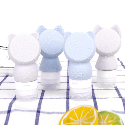 Cat &amp; Bear Shaped Silicone Dispenser Bottles