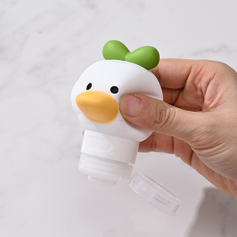 80ml Silicone Dispenser Bottle, Cute Little Duck Squeeze Bottle