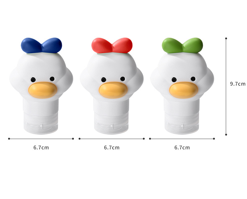 80ml Silicone Dispenser Bottle, Cute Little Duck Squeeze Bottle