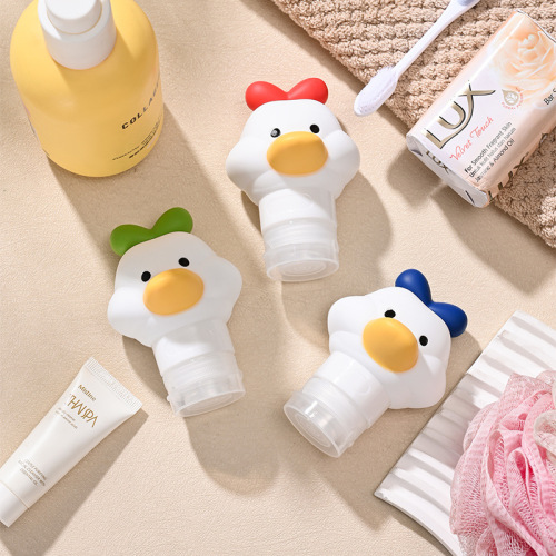 80ml Silicone Dispenser Bottle, Cute Little Duck Squeeze Bottle