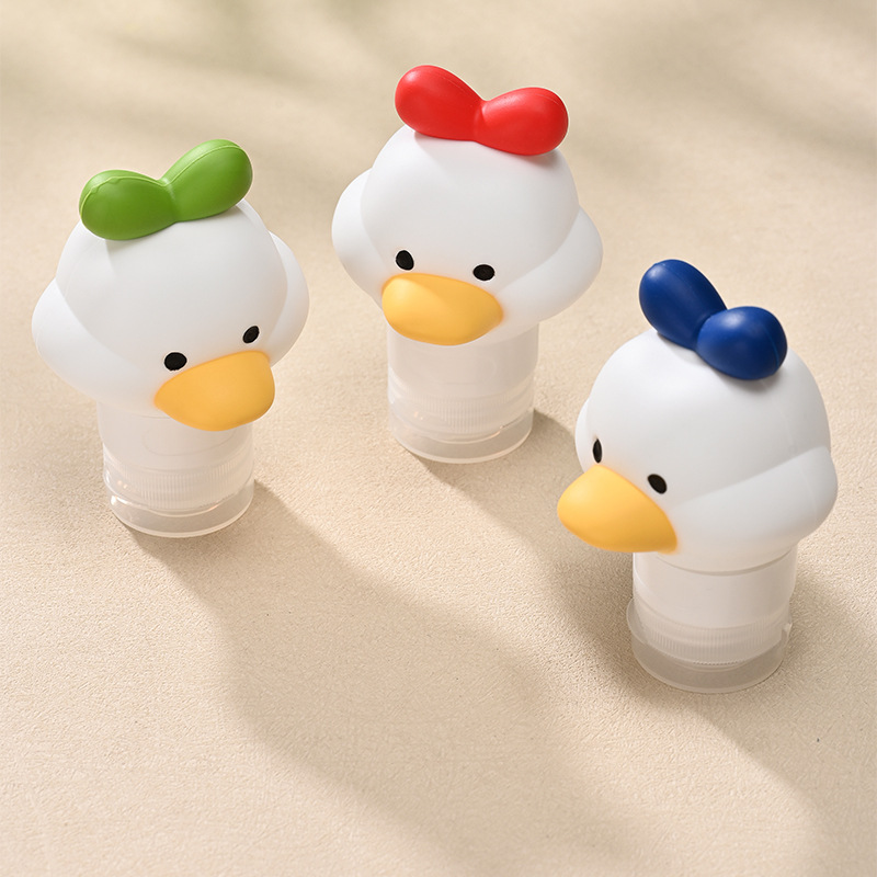 80ml Silicone Dispenser Bottle, Cute Little Duck Squeeze Bottle