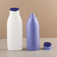 HDPE Plastic Flat Squeeze Bottles with Flip Top Cap 250ml/400ml