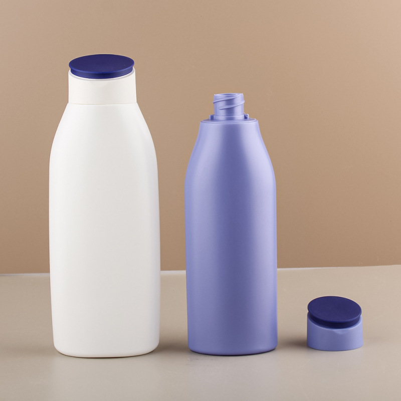 HDPE Plastic Flat Squeeze Bottles with Flip Top Cap 250ml/400ml