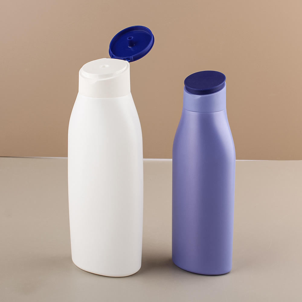HDPE Plastic Flat Squeeze Bottles with Flip Top Cap 250ml/400ml
