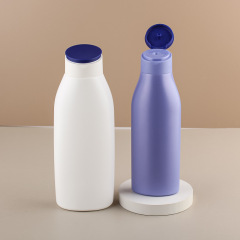 HDPE Plastic Flat Squeeze Bottles with Flip Top Cap 250ml/400ml