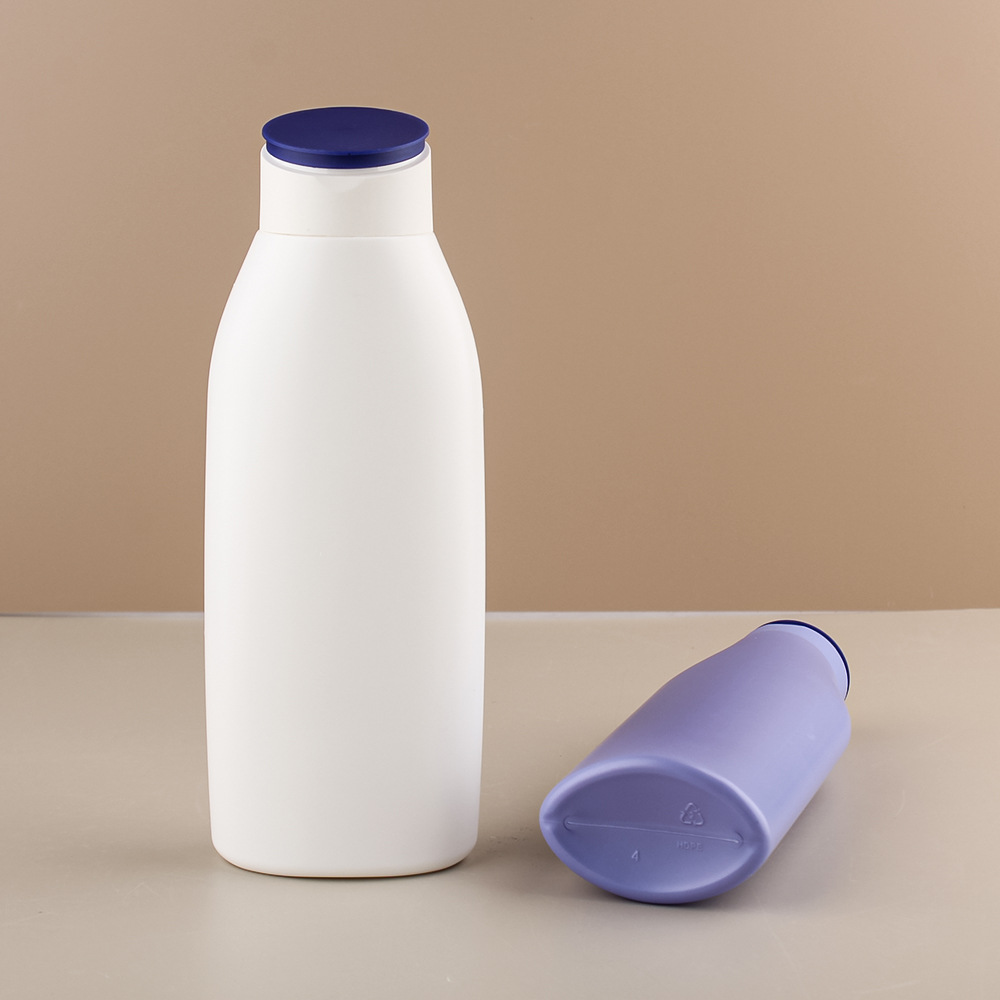 HDPE Plastic Flat Squeeze Bottles with Flip Top Cap 250ml/400ml