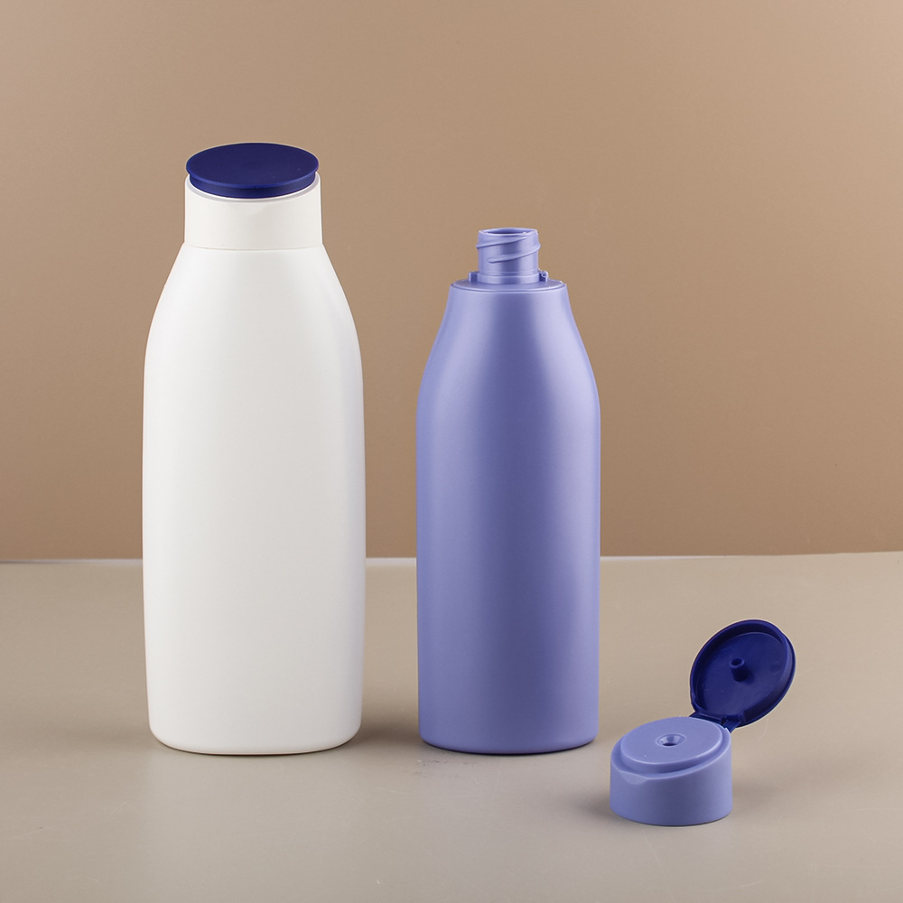 HDPE Plastic Flat Squeeze Bottles with Flip Top Cap 250ml/400ml
