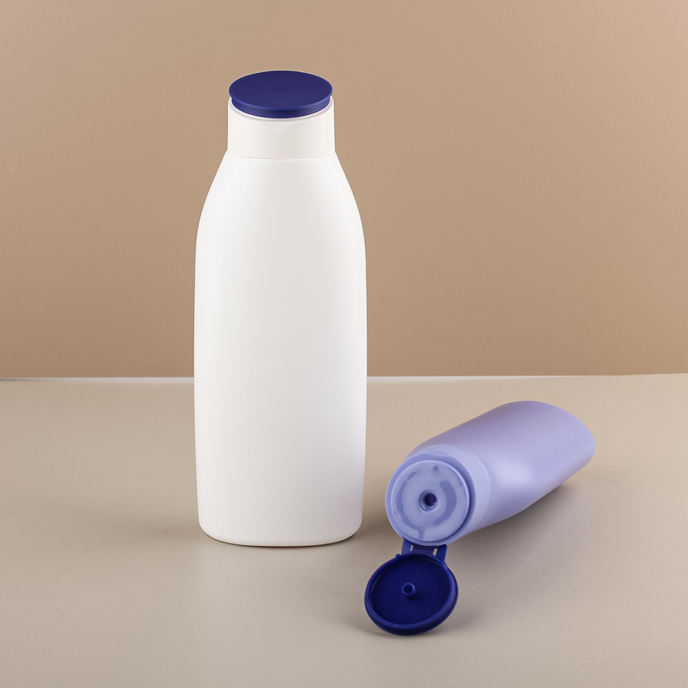 HDPE Plastic Flat Squeeze Bottles with Flip Top Cap 250ml/400ml
