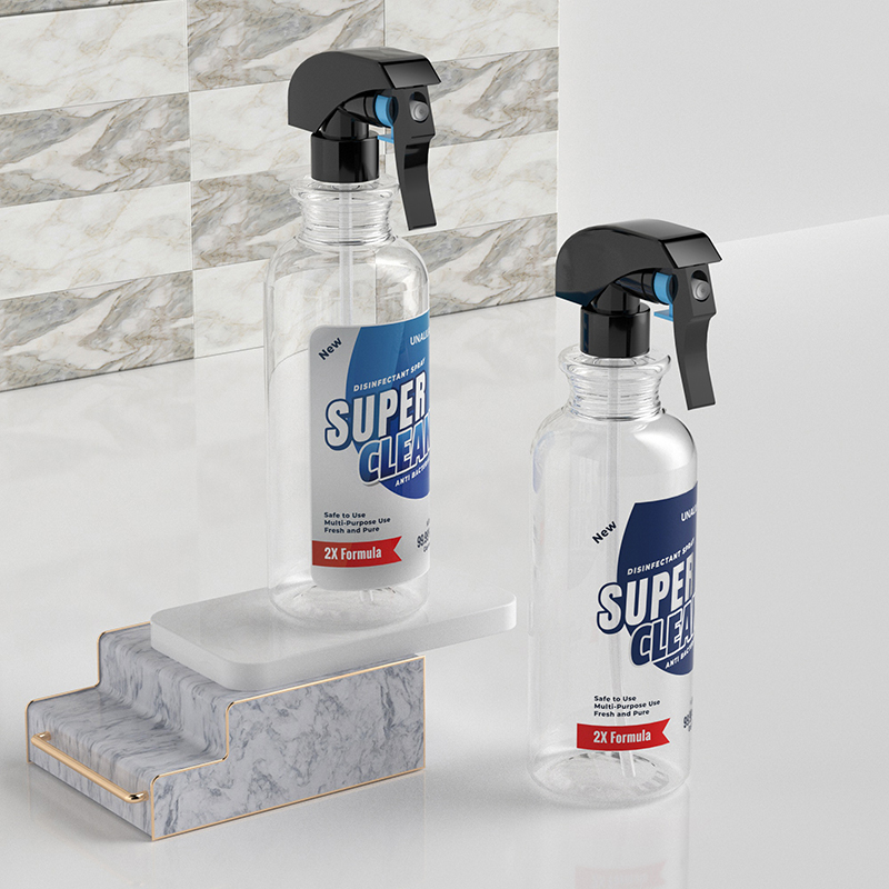 Clear PET Plastic Trigger Spray Bottle 500ml 16.9oz