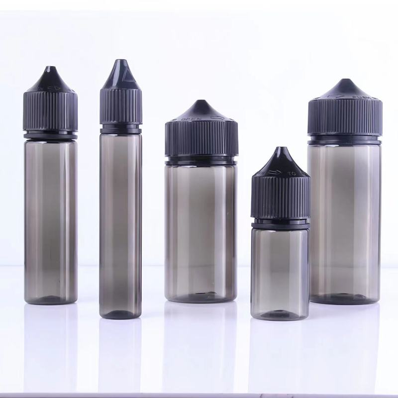 10ML~120ML Grey PET Aromatherapy Bottle with Child Resistant Cap