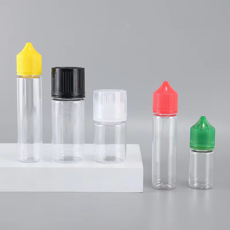 10ML~120ML Clear/Black PET Aromatherapy Bottle with Child Resistant Cap