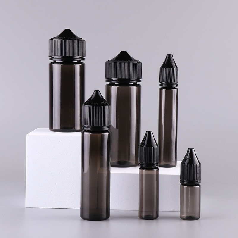 10ML~120ML Clear/Black PET Aromatherapy Bottle with Child Resistant Cap