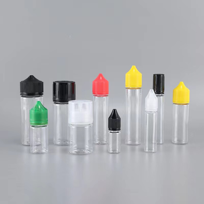 10ML~120ML Clear/Black PET Aromatherapy Bottle with Child Resistant Cap