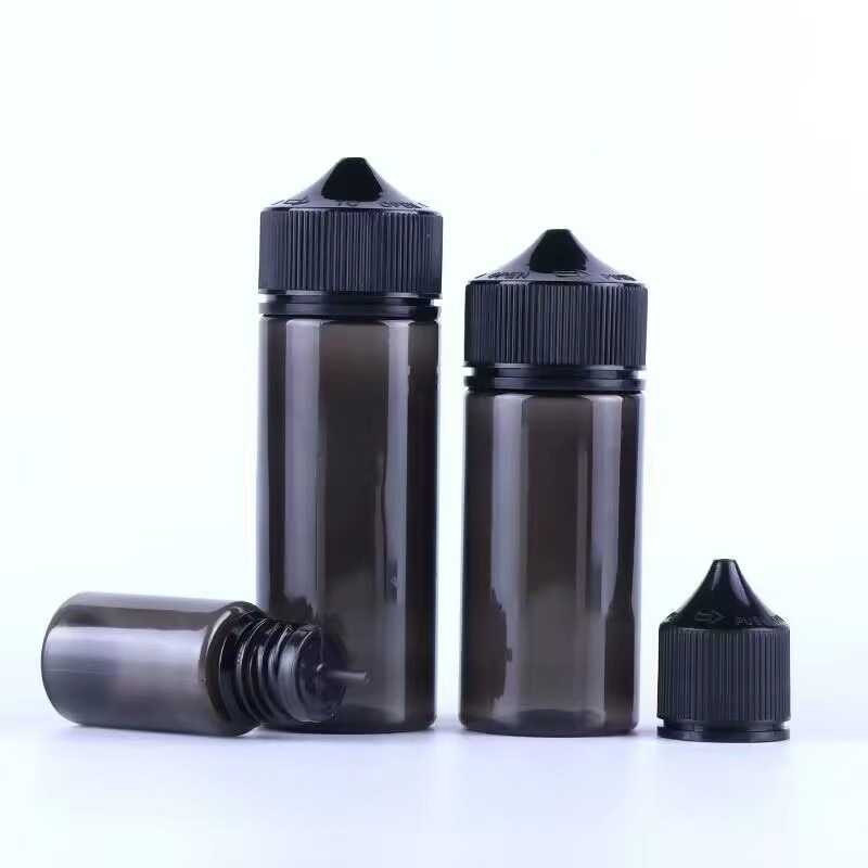 10ML~120ML Grey PET Aromatherapy Bottle with Child Resistant Cap
