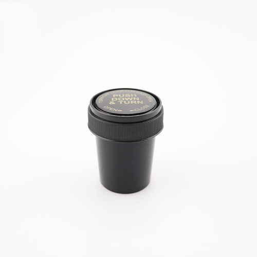13dr Black PP Plastic Medicine Vials with Child Resistant Cap