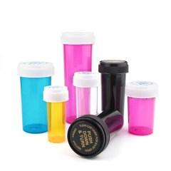 8-60 Dram Opaque Gold Prescription Vial with Reversible CR Cap