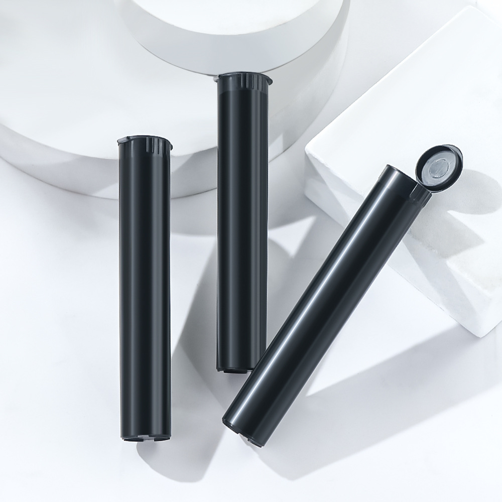 Black Pre Pop Top Roll Child Resistant Tubes (19*117mm)