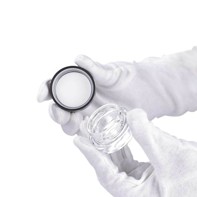 5g 7g 9g Clear Child-Resistant Safety Glass Jars