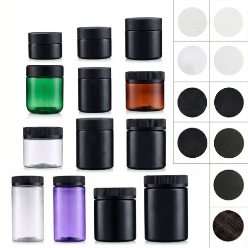 60-350ml Plastic Straight-Sided Round Jar