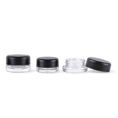 5g 7g 9g Clear Child-Resistant Safety Glass Jars