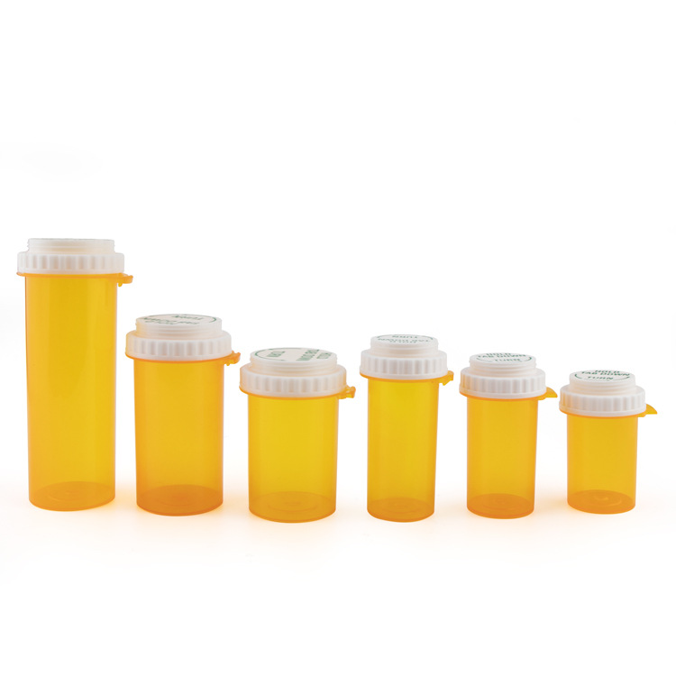 8-60dr PP Plastic Child Resistant Vial
