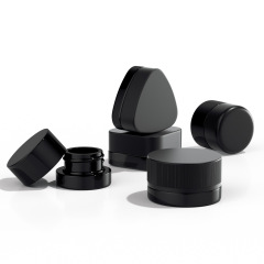 5g 9g Black Glass Jars with Child-Resistant Lids