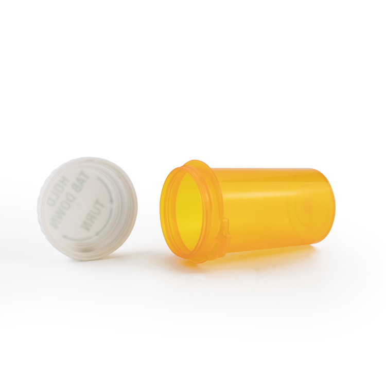 8-60dr PP Plastic Child Resistant Vial