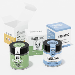 1-4oz Glass Straight-Sided Round Jar with Child-Resistant Lids