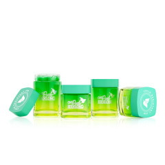 1-4oz Square Glass Storage Jars with Child-Resistant Lids
