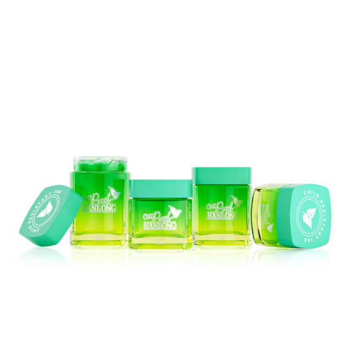 1-4oz Square Glass Storage Jars with Child-Resistant Lids