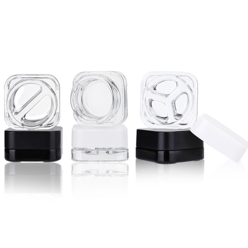 5g 6g 9g Square Glass Jar with Child Resistant Lid