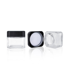3 oz Glass Square Jar with Child Resistant Lid