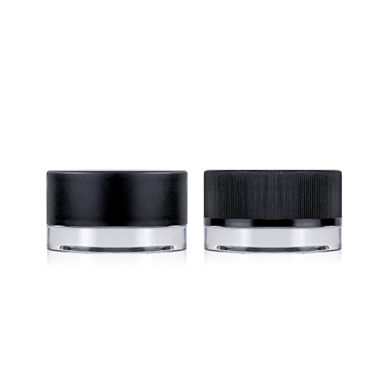 5-7g Transparent Hexagonal Glass Jar with Child Resistant Lid