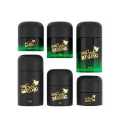 Black Glass Round Jar with Child-Resistant Lids 5g 50g 70g 110g
