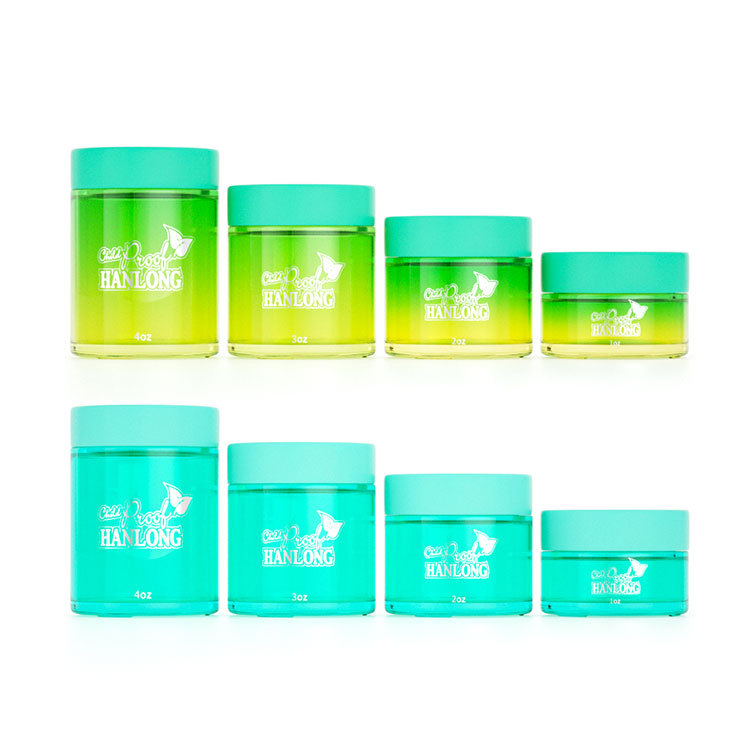 1-4oz Glass Straight-Sided Round Jar with Child-Resistant Safety Caps
