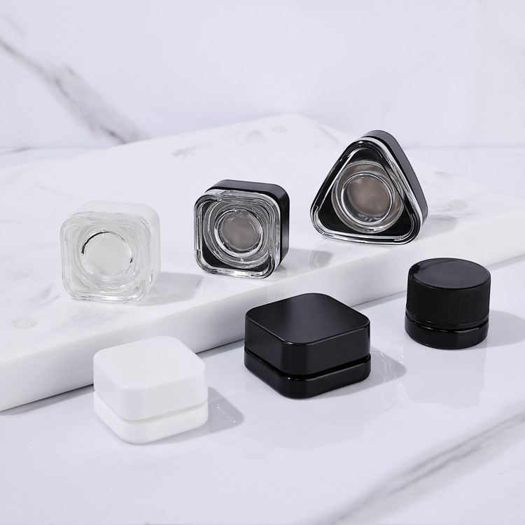3.5g, 5g, 6g Small Glass Jars with Child-Resistant Safety Lid