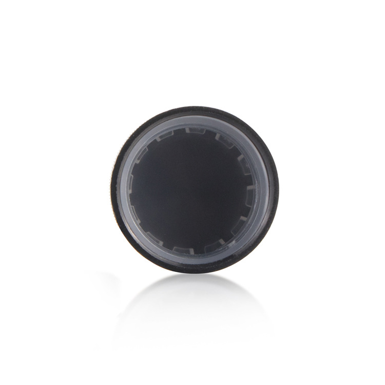 3g, 5g, 7g Black Small Round Glass Jars with Child Resistant Lid