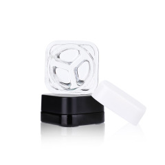 5g 6g 9g Square Glass Jar with Child Resistant Lid