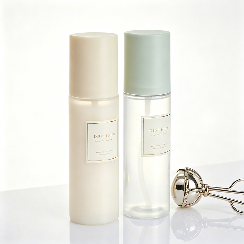 100ml PET Plastic Clear Frosted Cylinder Fine Mist Spray Bottle