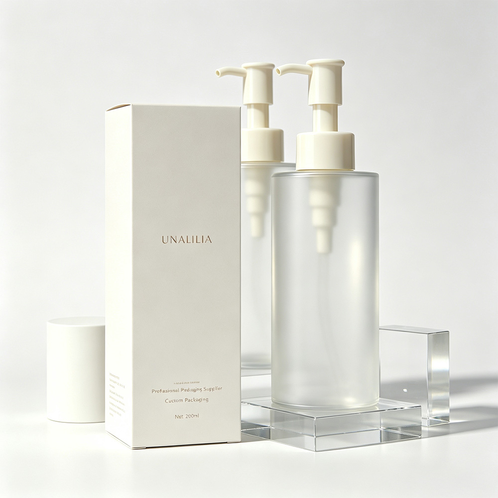 200ml Clear Frosted PET Cylinder Bottle