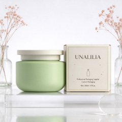 250ml Soft Touch HDPE Cosmetic Jar with Screw Lid