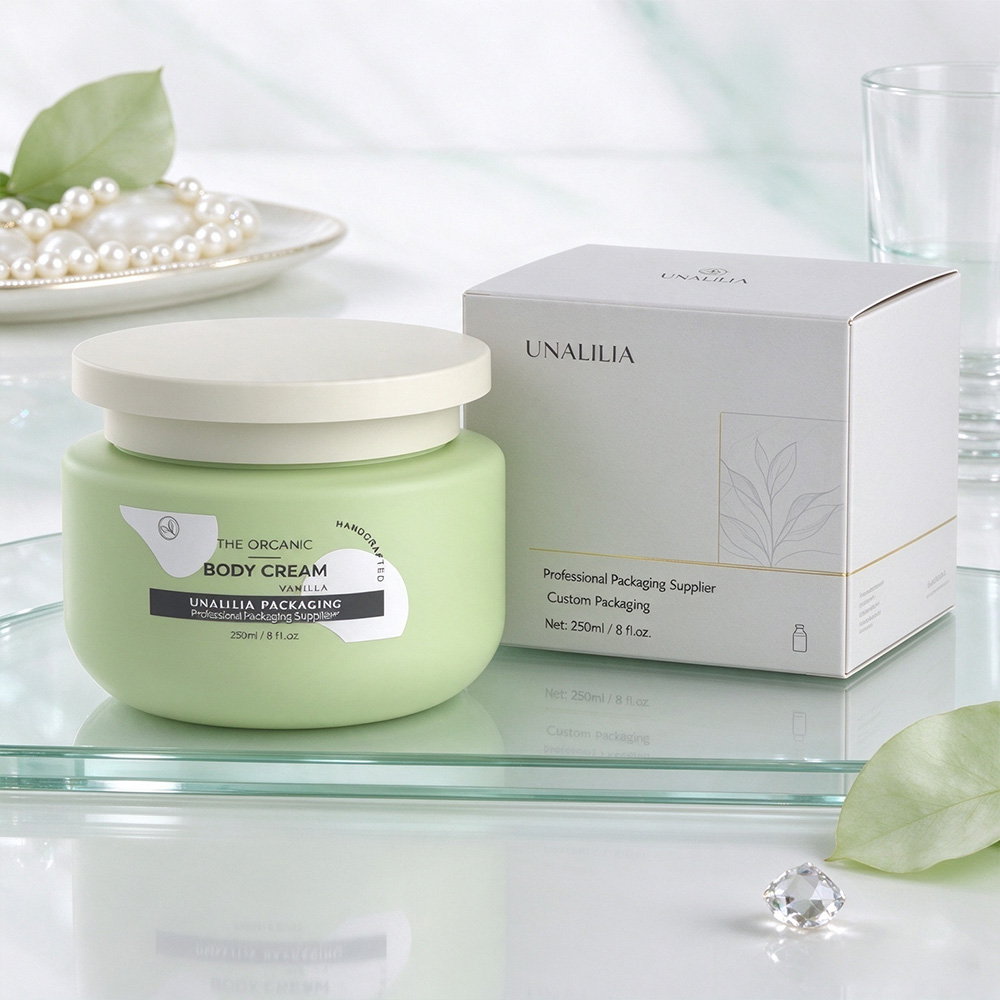 250ml Soft Touch HDPE Cosmetic Jar with Screw Lid