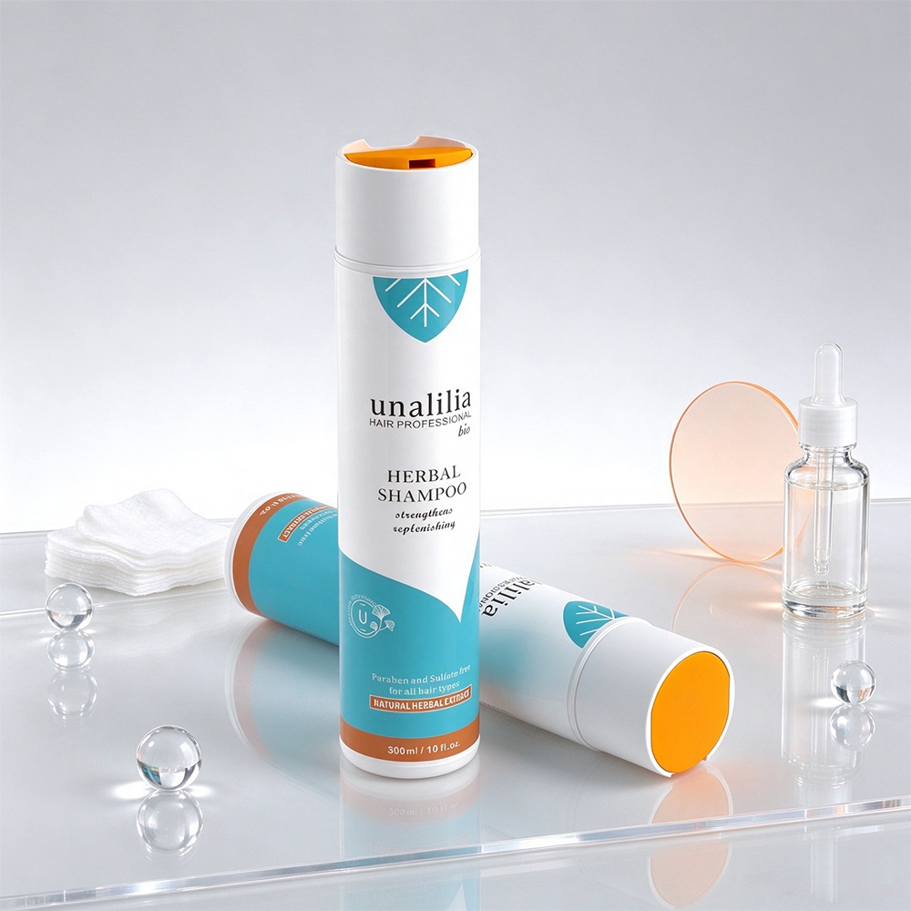 300ml HDPE Cylindrical Bottle with Disc Top Cap