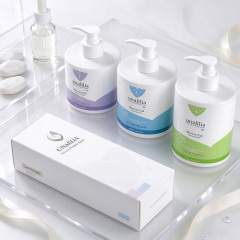 300ml 400ml 500ml HDPE Cylindrical Lotion Pump Bottles
