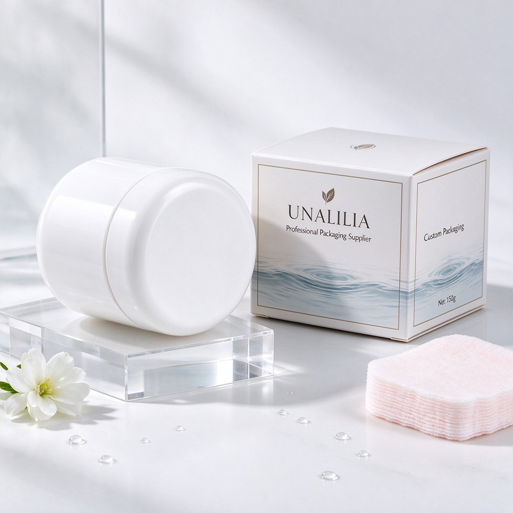 150g PET Cosmetic Cream Jar with Screw Lid