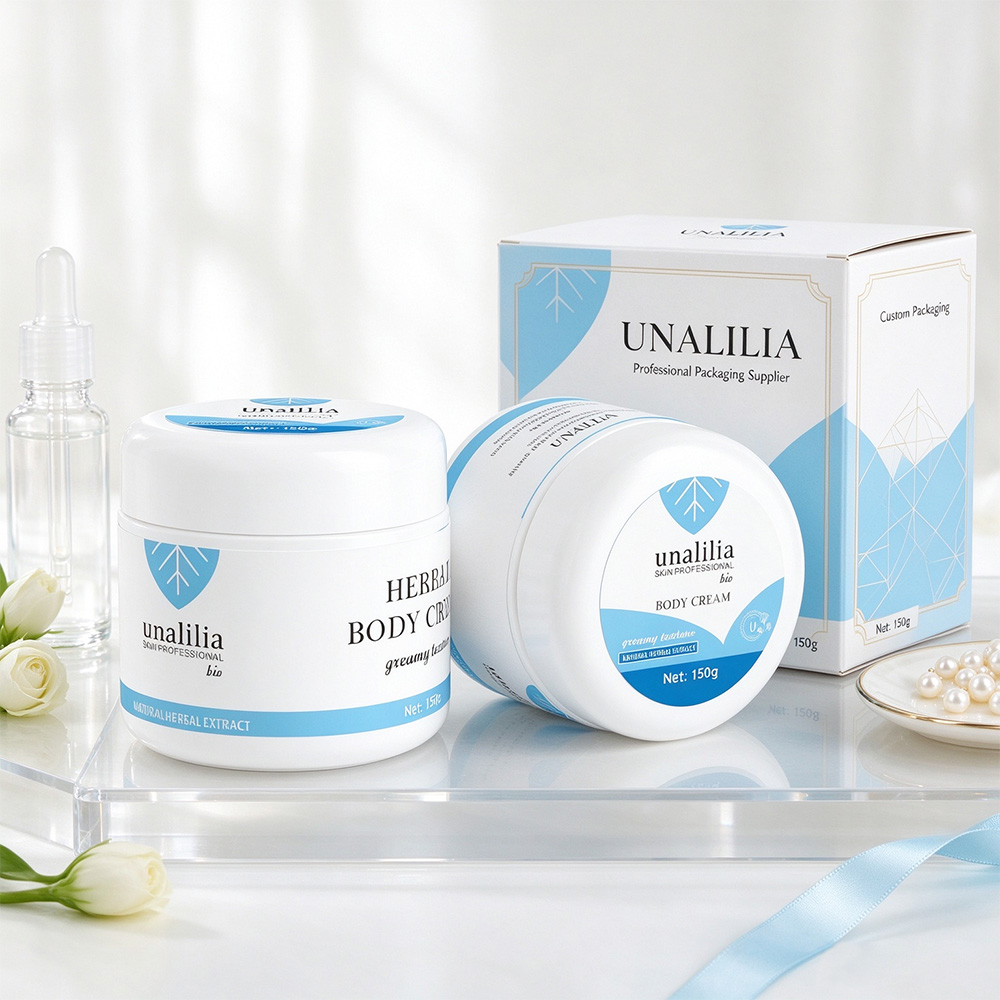 150g PET Cosmetic Cream Jar with Screw Lid