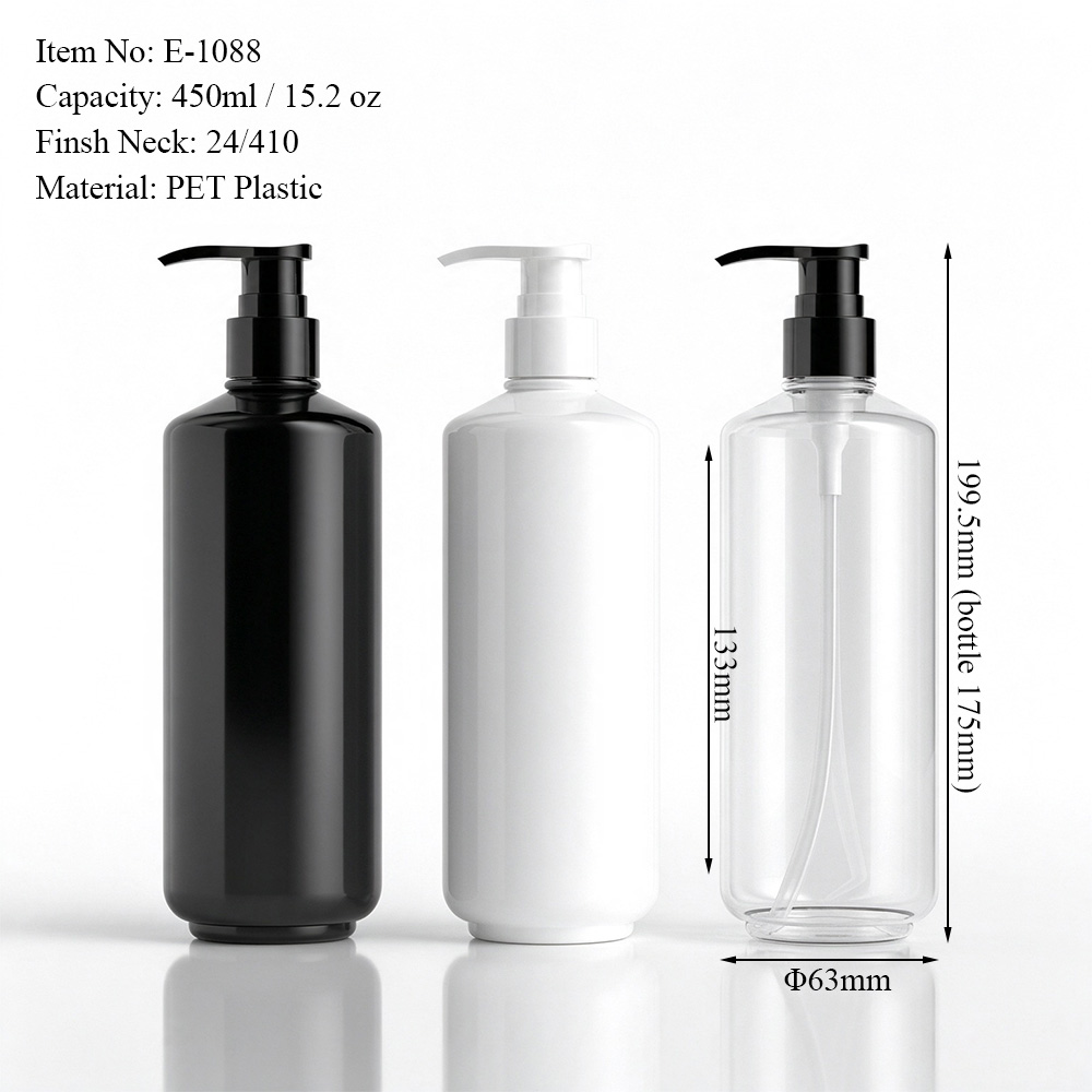 450ml PET Round Lotion Pump Bottle