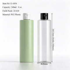 240ml PET Cylindrical Flip Top Bottle