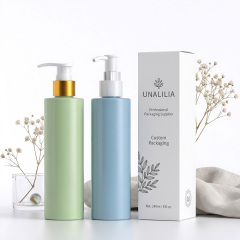240ml PET Cylindrical Lotion Pump Bottle